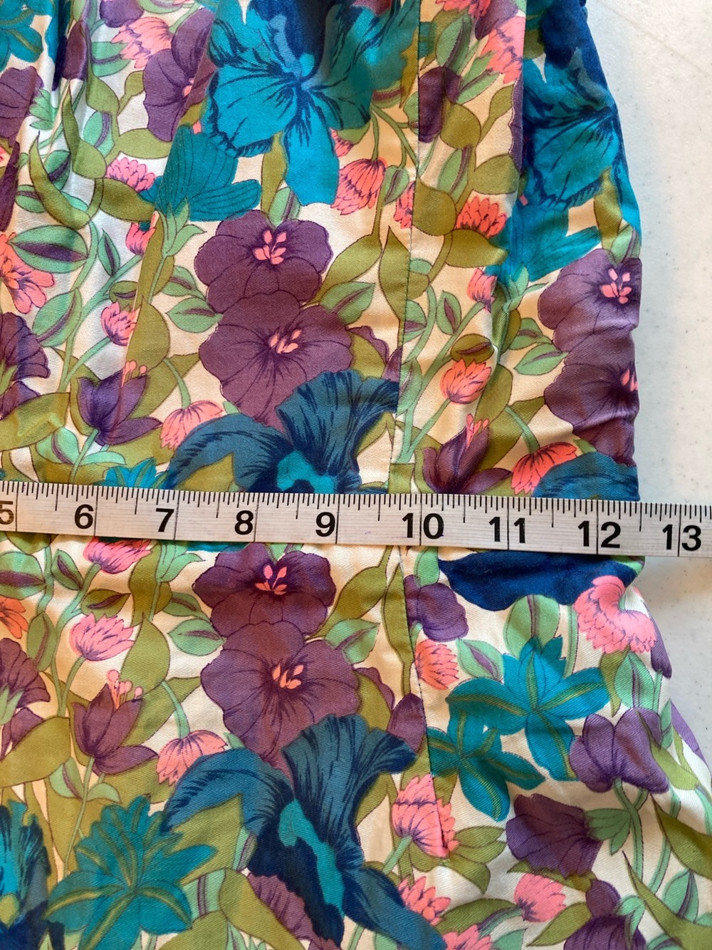 VTG Kahala Hawaii One-Piece Swim Romper in Teal & Purple - Picture 10 of 13